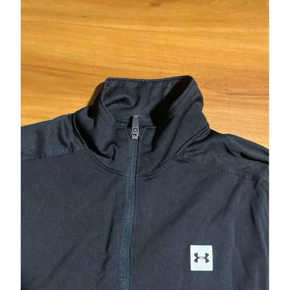 Mens Under Armour Fitted Full Zip Performance Active Athletic Pocket Jacket